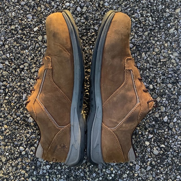 Red Wing Shoes Work Oxford Brown Leather Lace Up Safety Toe Men's Size 10H - Picture 4 of 13